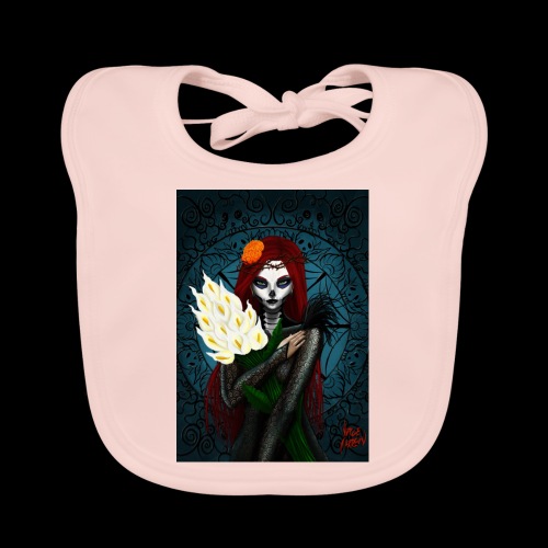 Death and lillies - Organic Baby Bibs