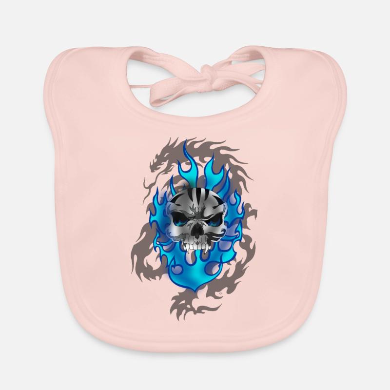 Schädel Baby Bio-Lätzchen