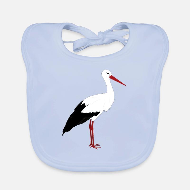 Stands de cigogne Bavoir bio Bébé
