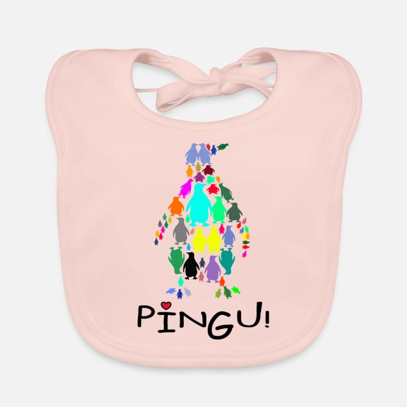 Pingouins dans le pingouin Bavoir bio Bébé