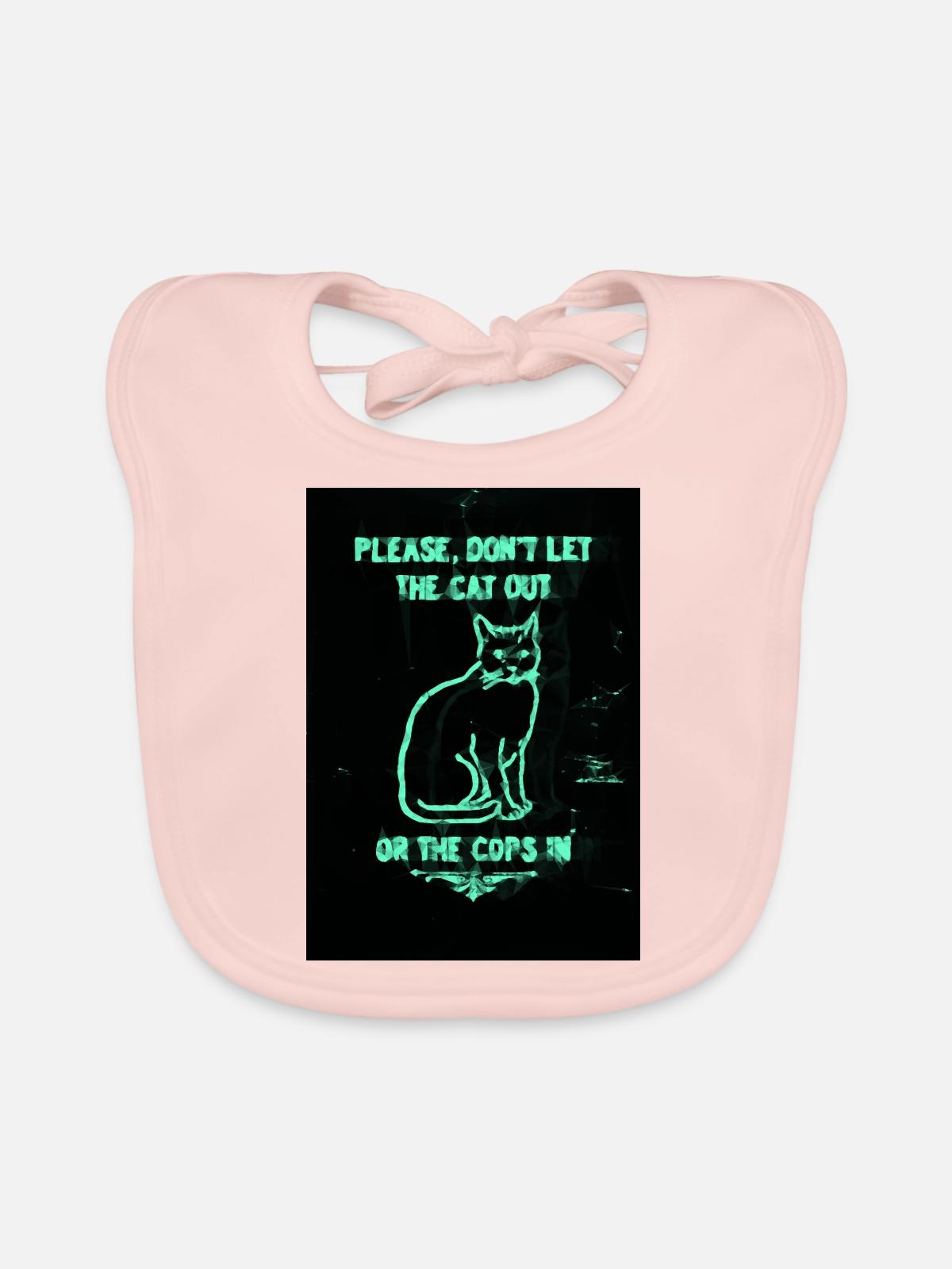 Cope cat - Baby Bio-Lätzchen - Rose - Vorne