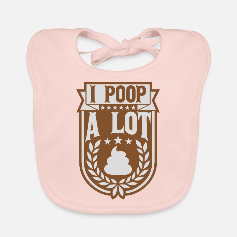 Je fais beaucoup caca Bavoir bio Bébé