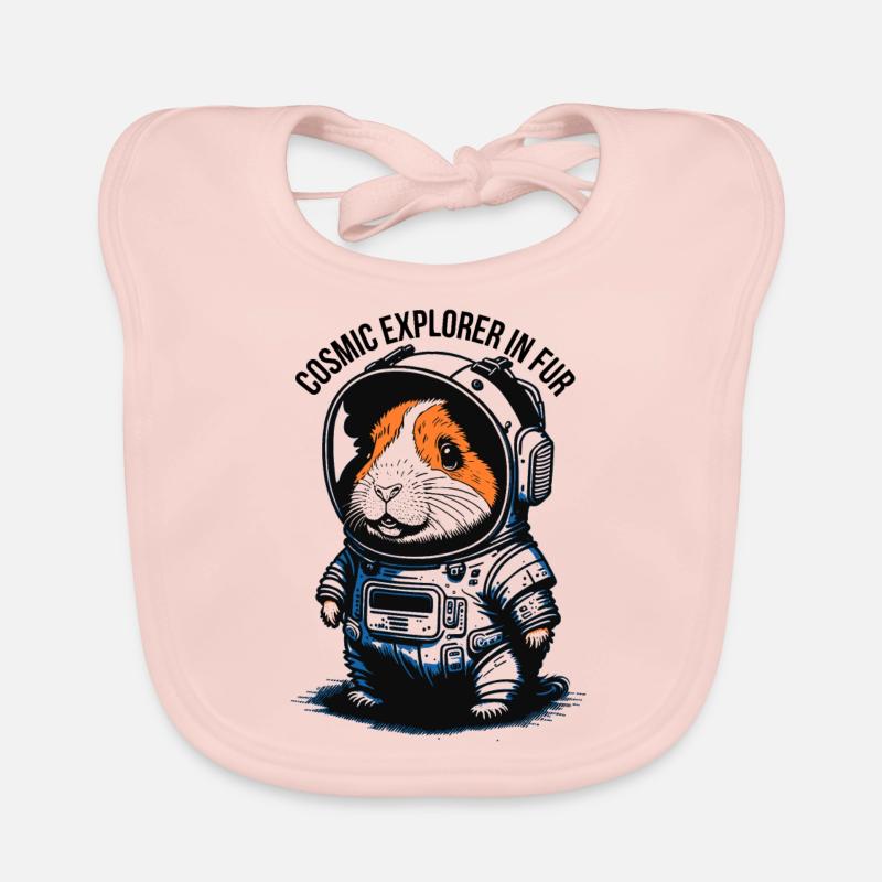 Voyageur de l’espace à fourrure Bavoir bio Bébé