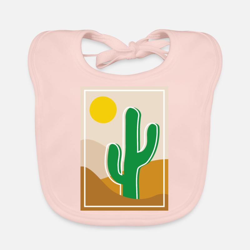 Cactus dans le désert Bavoir bio Bébé