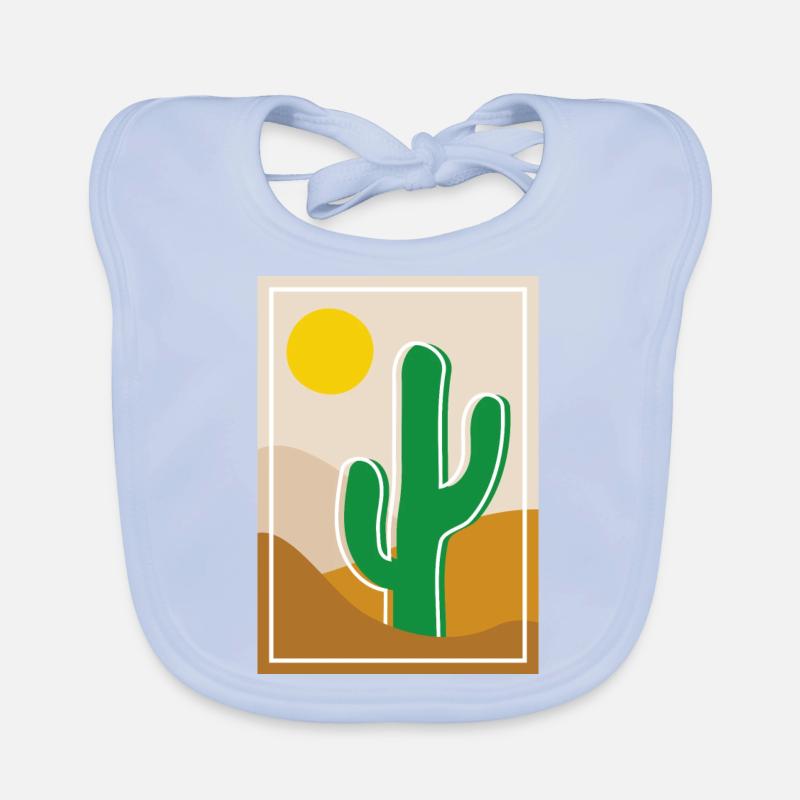 Cactus dans le désert Bavoir bio Bébé