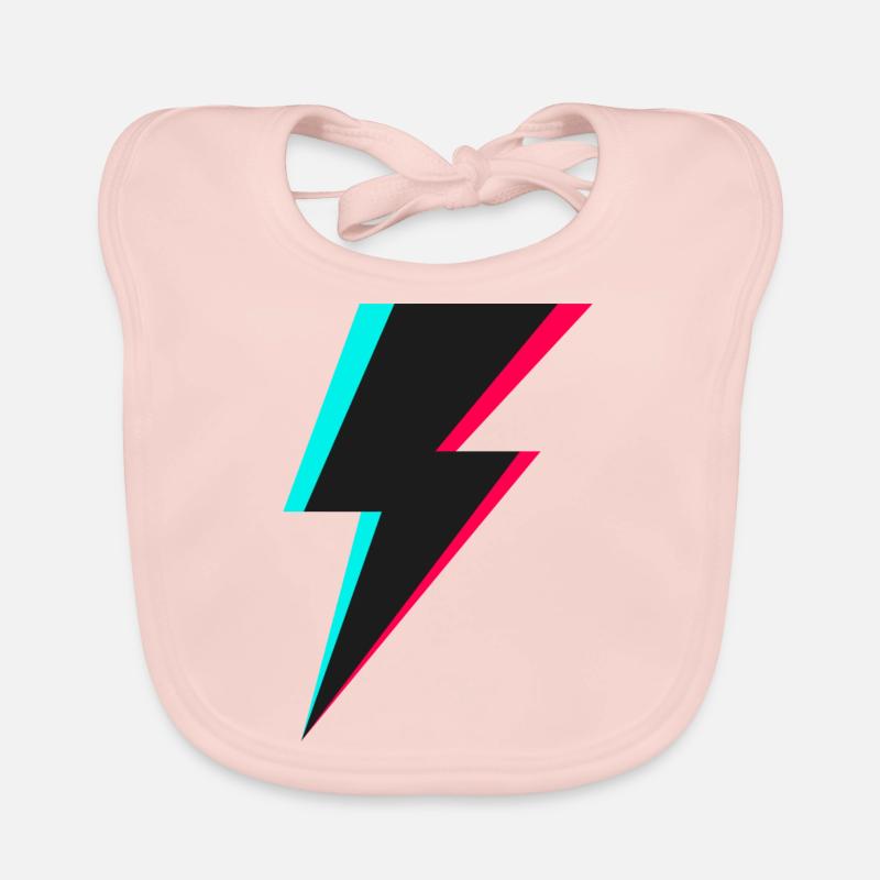 Lightning Logo Organic Baby Bibs