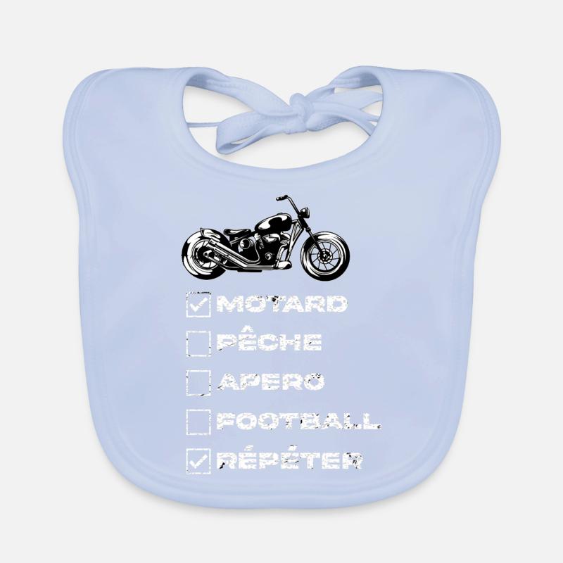 Biker design Organic Baby Bibs