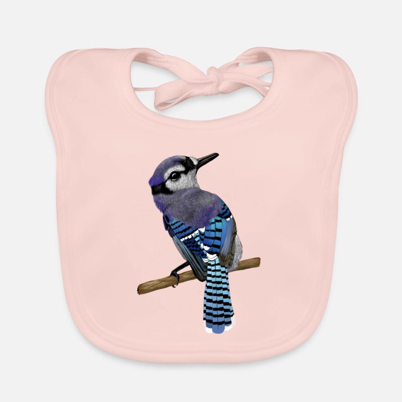 Blue Jay Vogel Baby Bio-Lätzchen