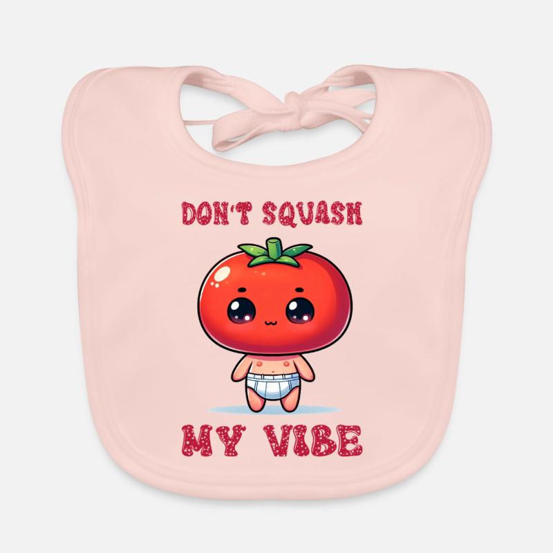 Don't squash my vibe Baby Bio-Lätzchen