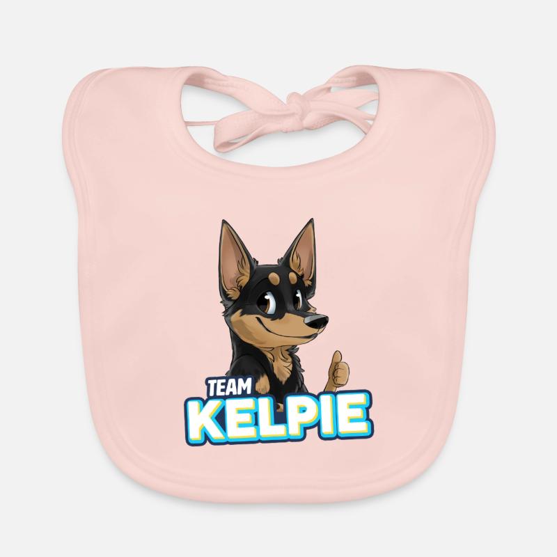 EAM Kelpie - Noir et Tan Bavoir bio Bébé