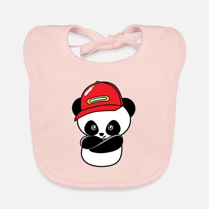Panda hip hop cool Bavoir bio Bébé