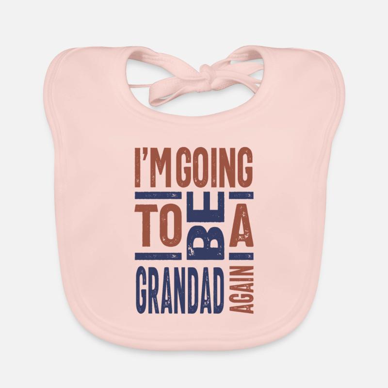 I'm going to be a Grandad Again Organic Baby Bibs