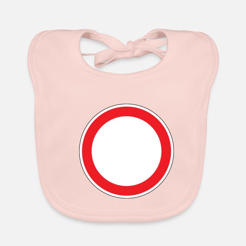 Panneau de signalisation de passage interdit Bavoir bio Bébé