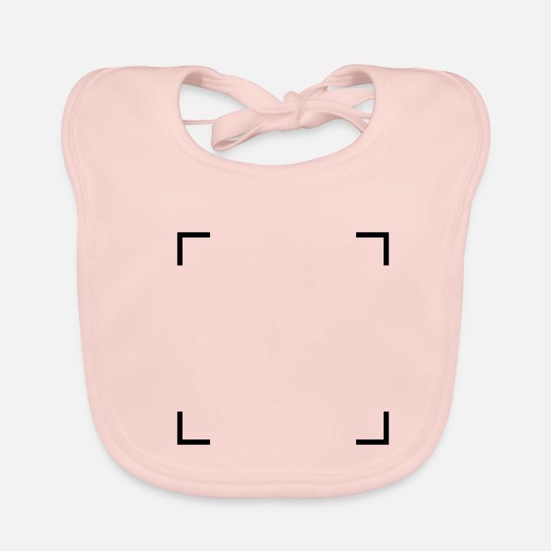Carré de coins - Bavoir bio Bébé - rose