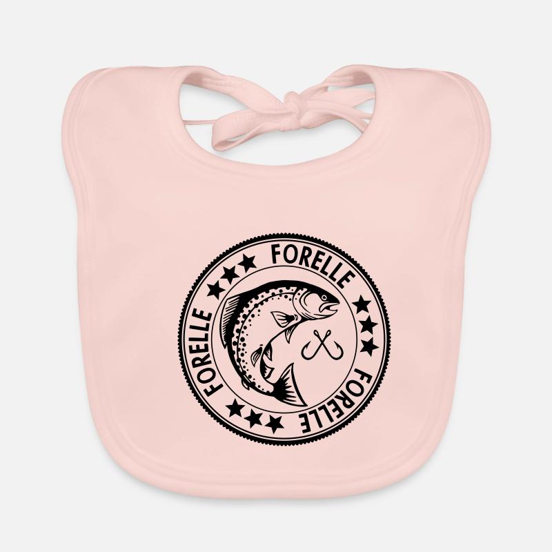 LetzterWurf Forelle Angler Baby Bio-Lätzchen