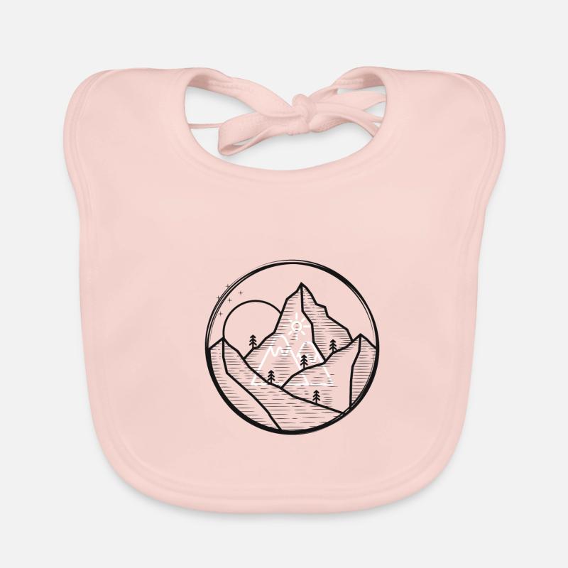 Mountain Berge Design Baby Bio-Lätzchen