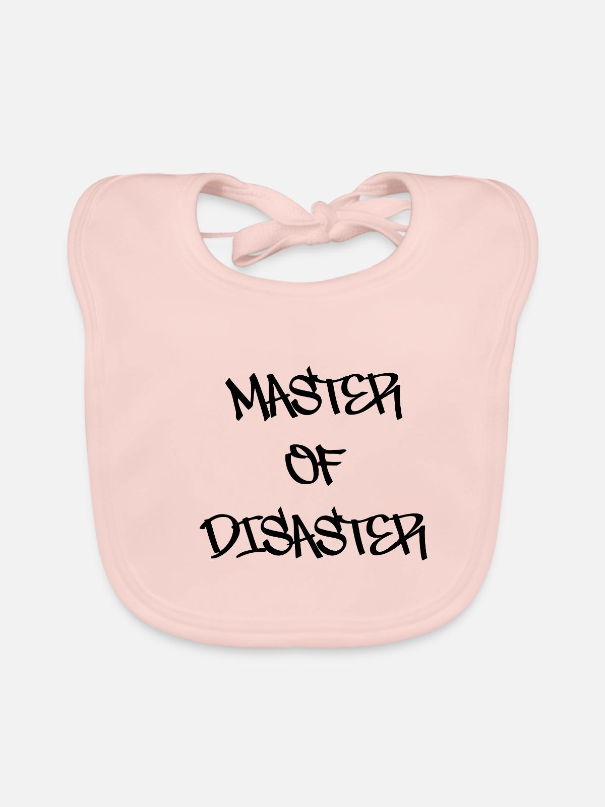 master of disaster - Baby Bio-Lätzchen - Rose - Vorne