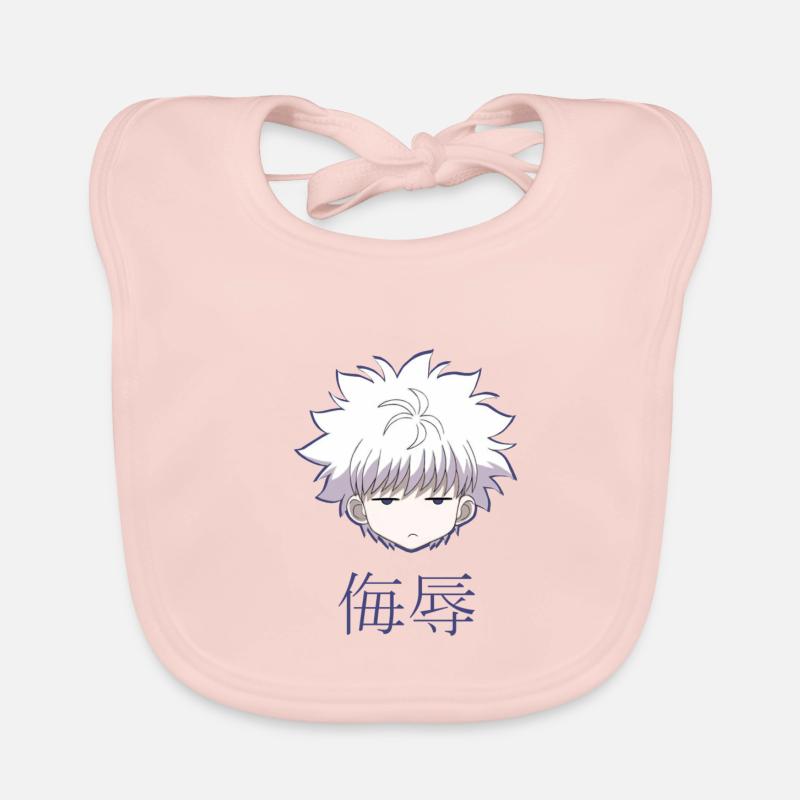 Kirua Killua Baka  Fun - Bavoir bio Bébé - rose