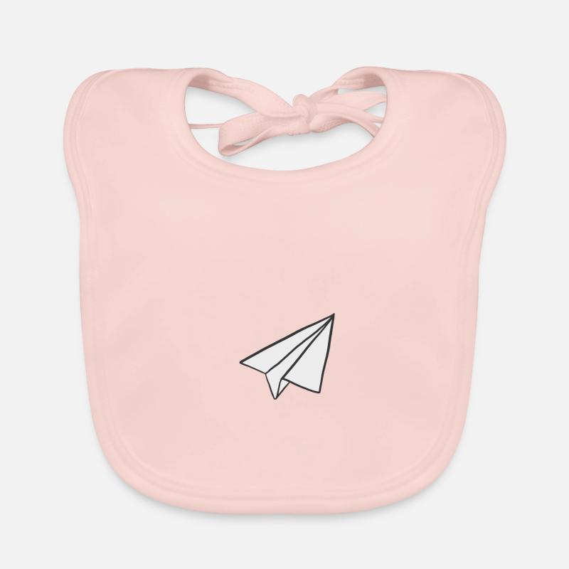 Paper plane Organic Baby Bibs
