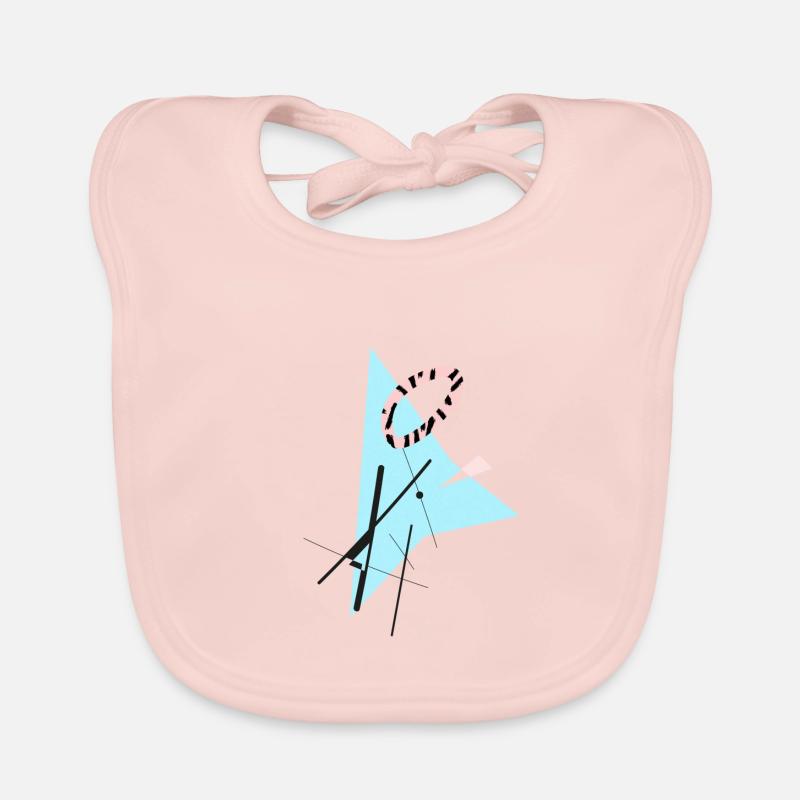 Hip abstract, geometric shapes and shapes Organic Baby Bibs