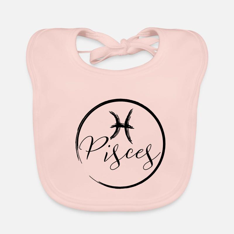 Horoscope Pisces Organic Baby Bibs