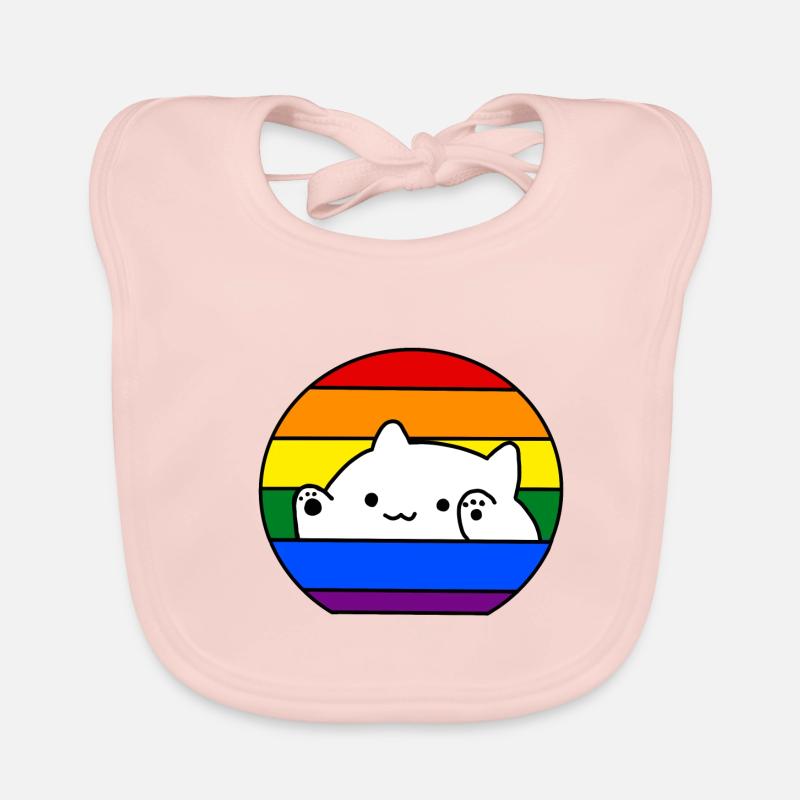 Pride Bongo Cat Organic Baby Bibs