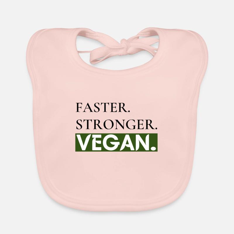 Plus rapide. Plus forte. Vegan. | Vegan Bavoir bio Bébé