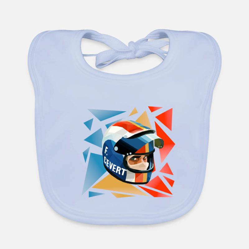 Francois Cevert Helm Baby Bio-Lätzchen
