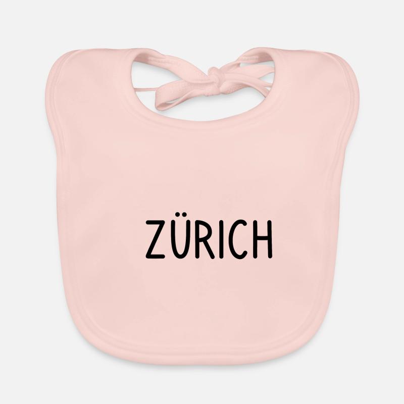 Zurich - Bavoir bio Bébé - rose