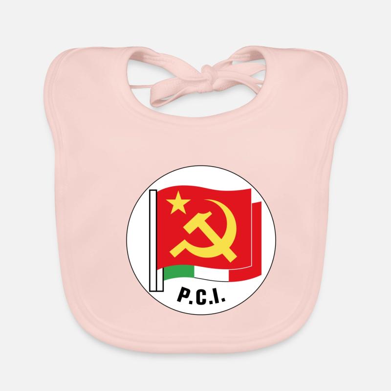 Parti communiste italien - Bavoir bio Bébé - rose
