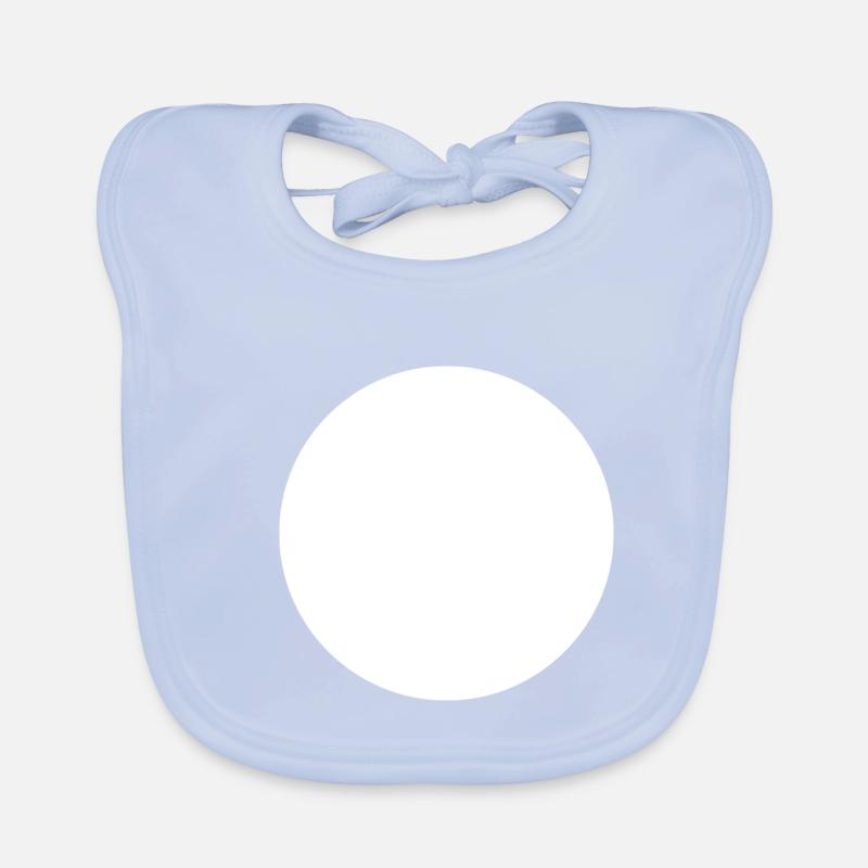 Rush - circle white Baby Bio-Lätzchen