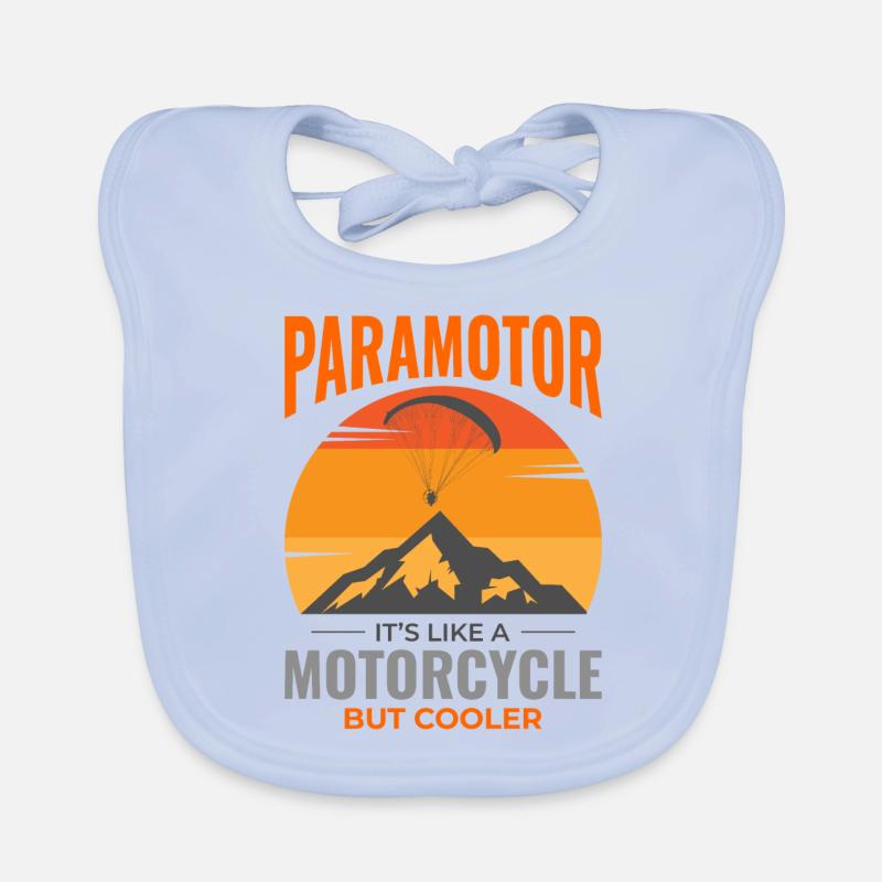Paramotor Pilot Paramotoring Powered Paraglider Organic Baby Bibs