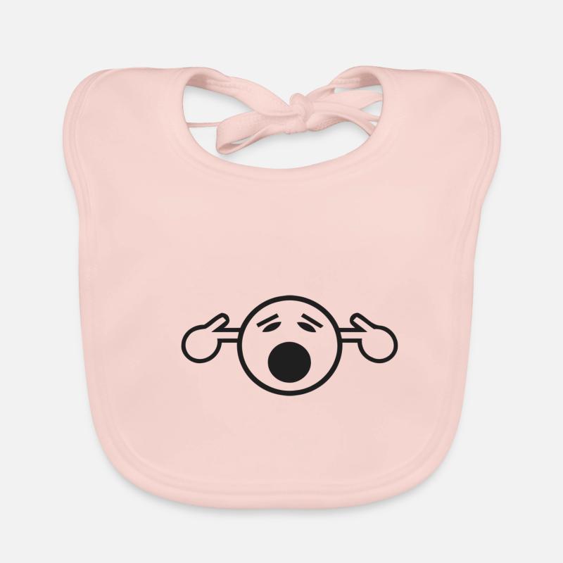 Smile 1 logo - Bavoir bio Bébé - rose