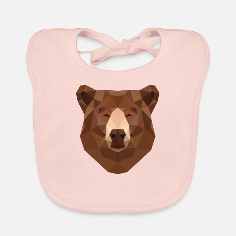 bear Head Bavoir bio Bébé