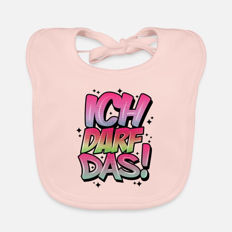Ich Darf Das! Graffiti Statement Style Baby Bio-Lätzchen