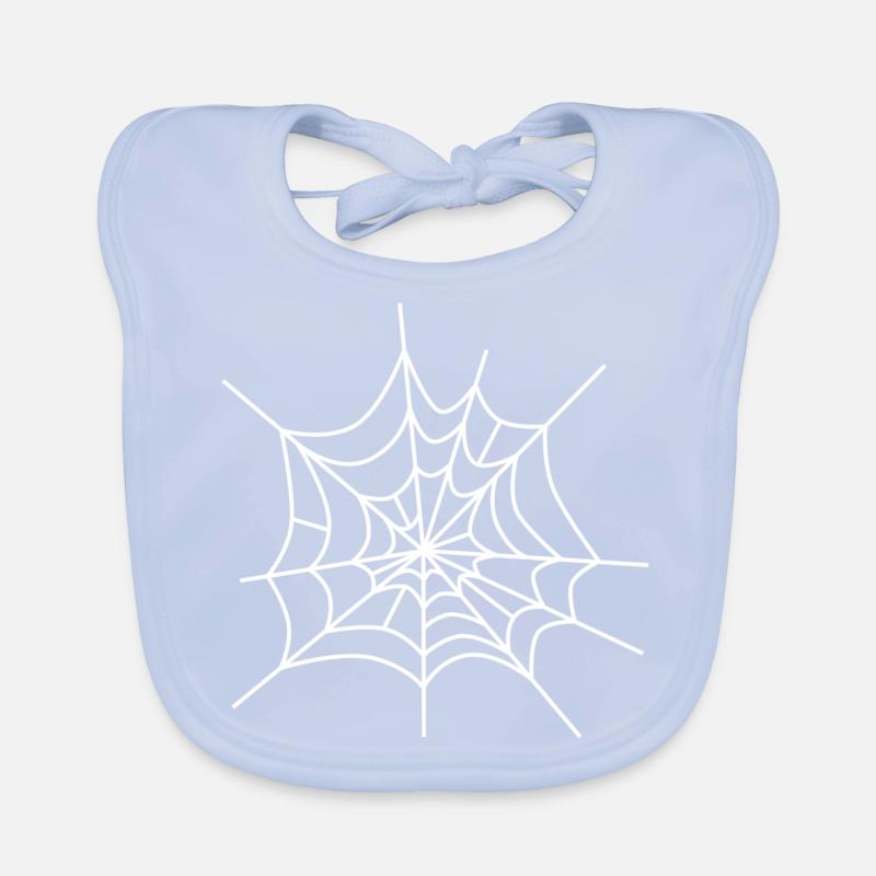 Cobweb spiderweb icon spiderweb icon Organic Baby Bibs