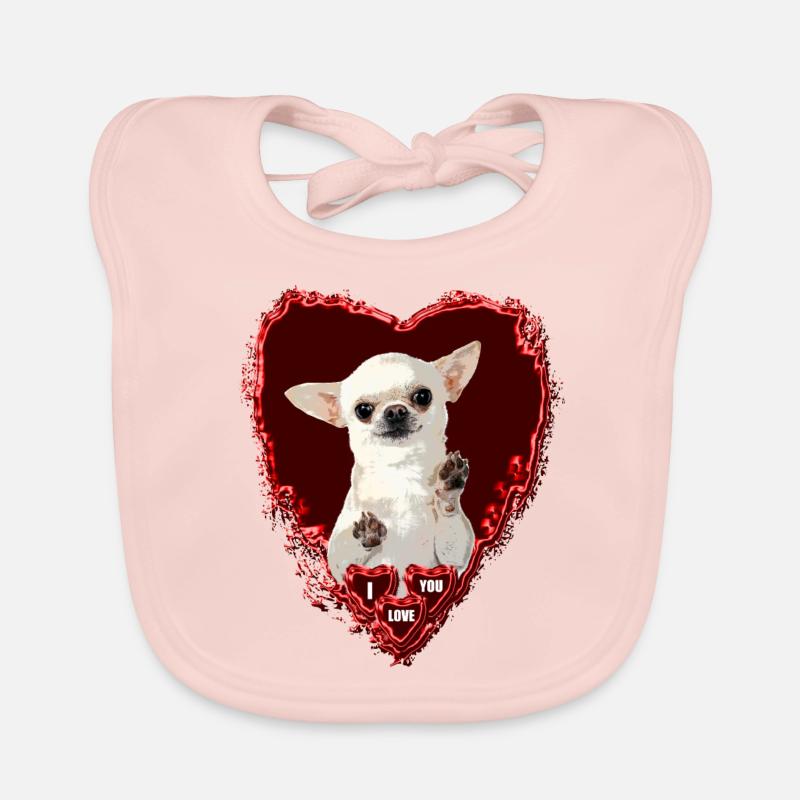 Mutter, meine Mutter liebt Valentine Chihuahua Baby Bio-Lätzchen