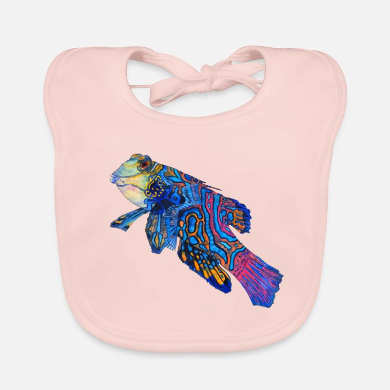 Poisson mandarin Bavoir bio Bébé