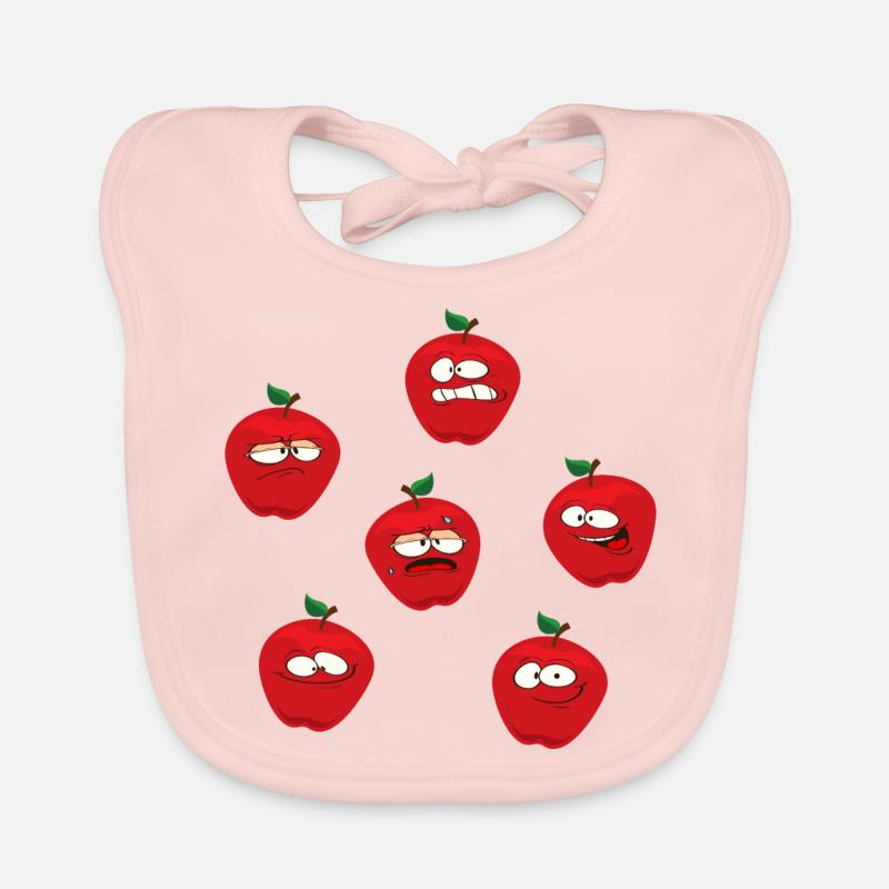 Apples Organic Baby Bibs