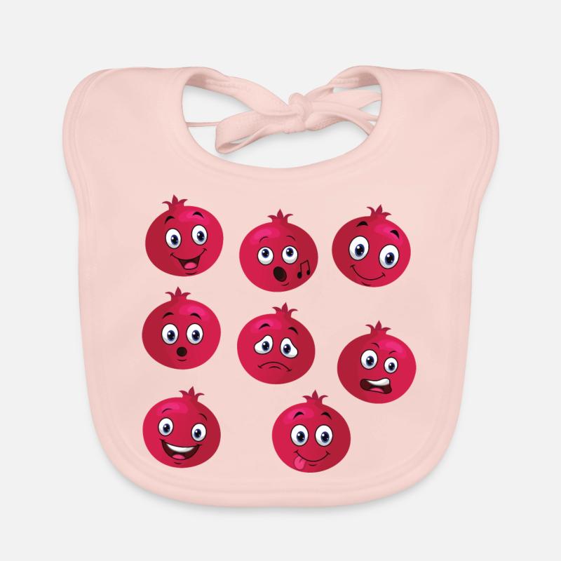 Pomegranate Organic Baby Bibs