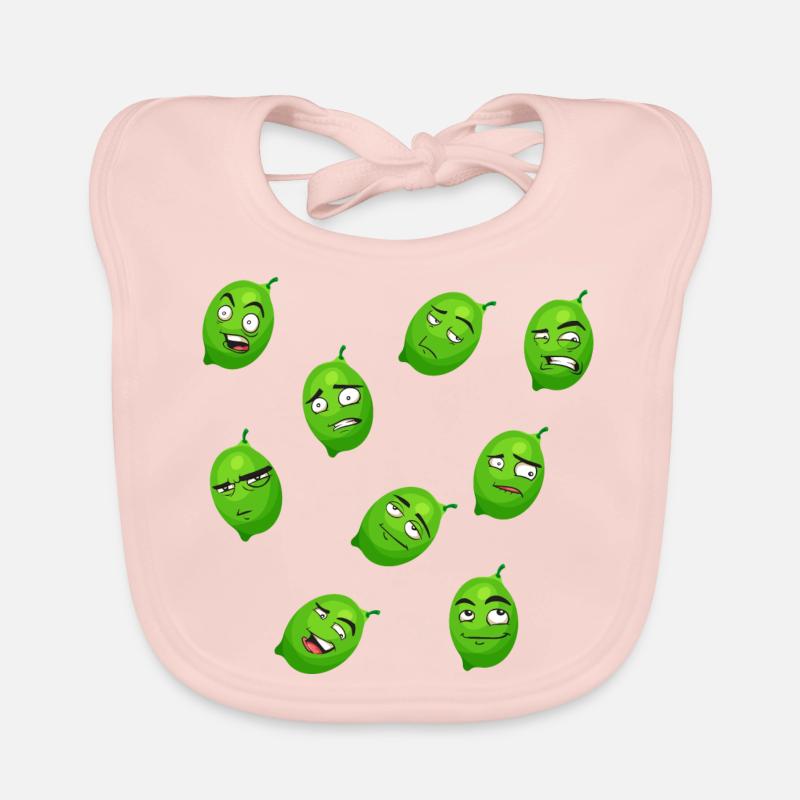 Lime Organic Baby Bibs