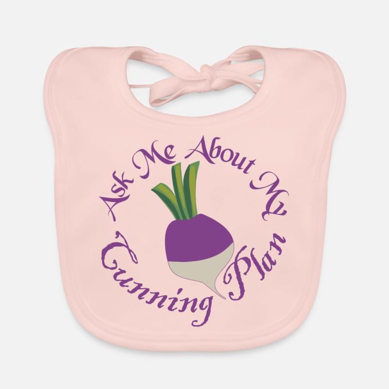 Ask Me About My Cunning Plan Blackadder Turnip Organic Baby Bibs