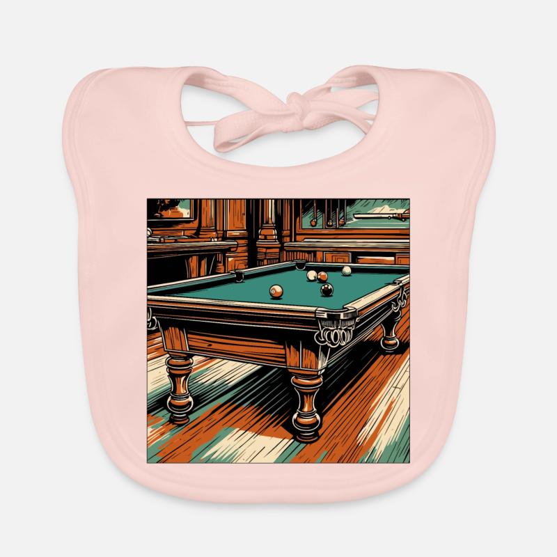 Billardtisch / Billiardkugel / 8 Ball / Pool / Kö Baby Bio-Lätzchen