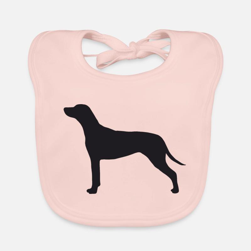Rhodesian Ridgeback Silhouette Baby Bio-Lätzchen
