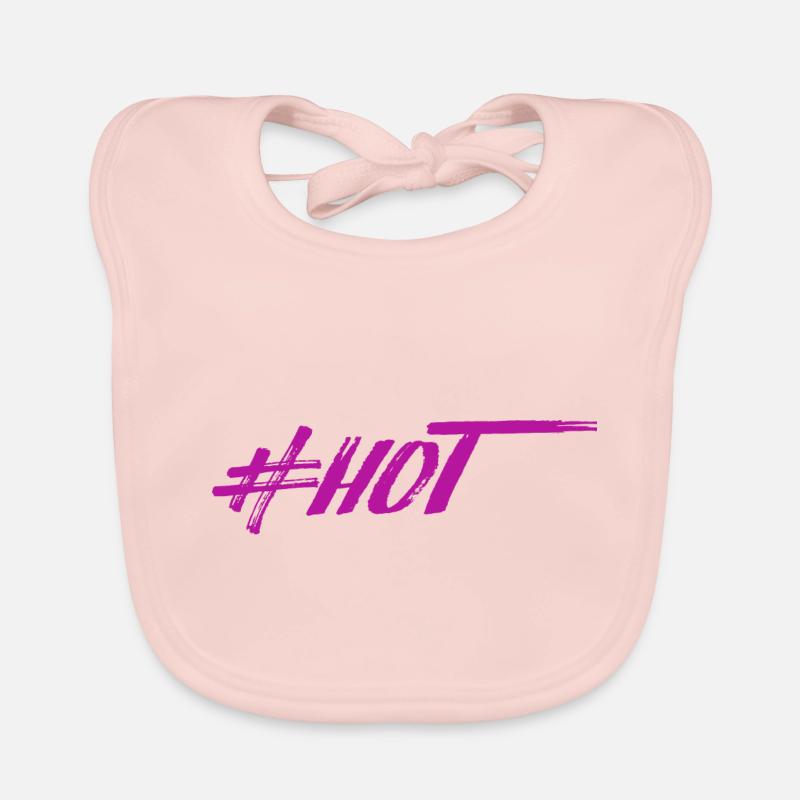 #HOT - Bavoir bio Bébé - rose