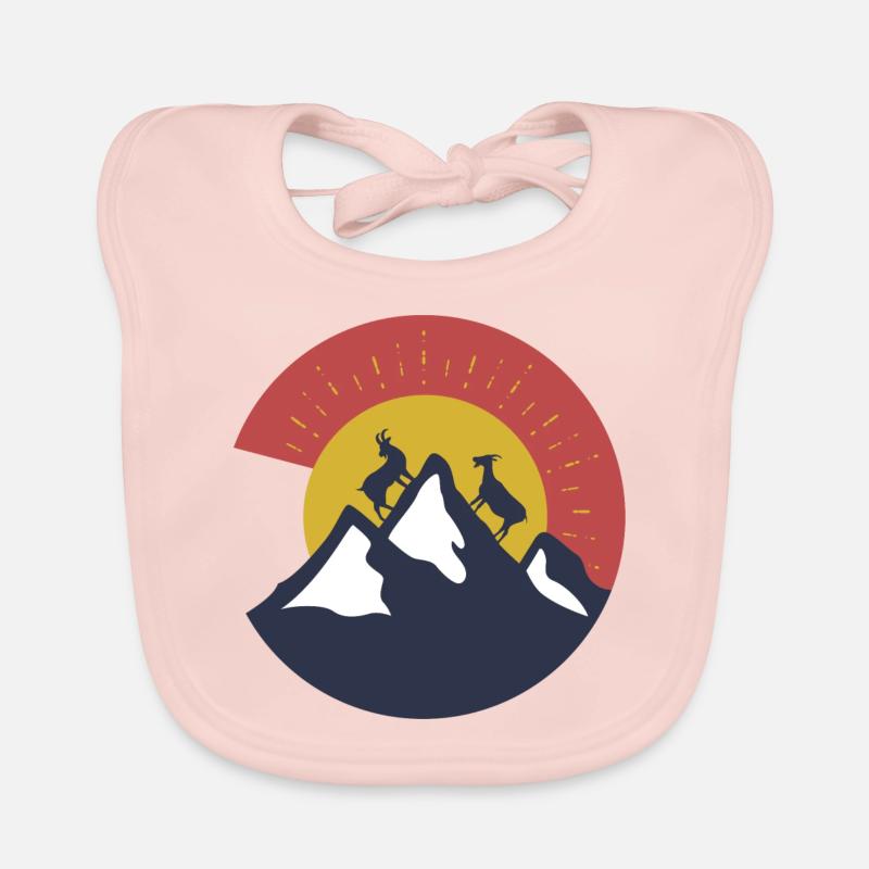 Chèvre billy chèvre montagnes Bavoir bio Bébé