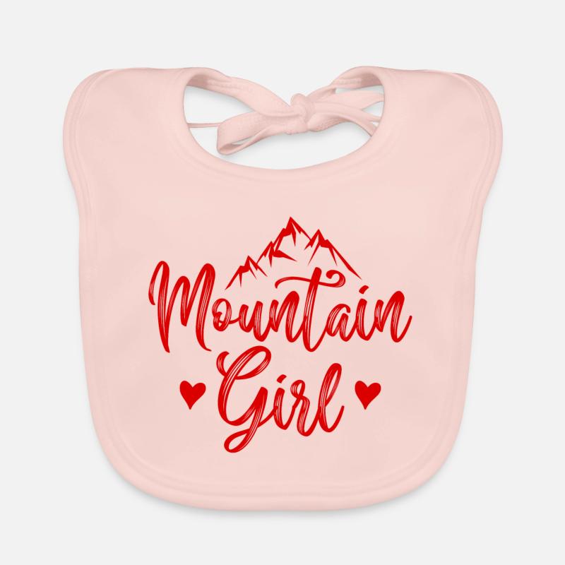 Berge Mädchen Mountains Frau Baby Bio-Lätzchen