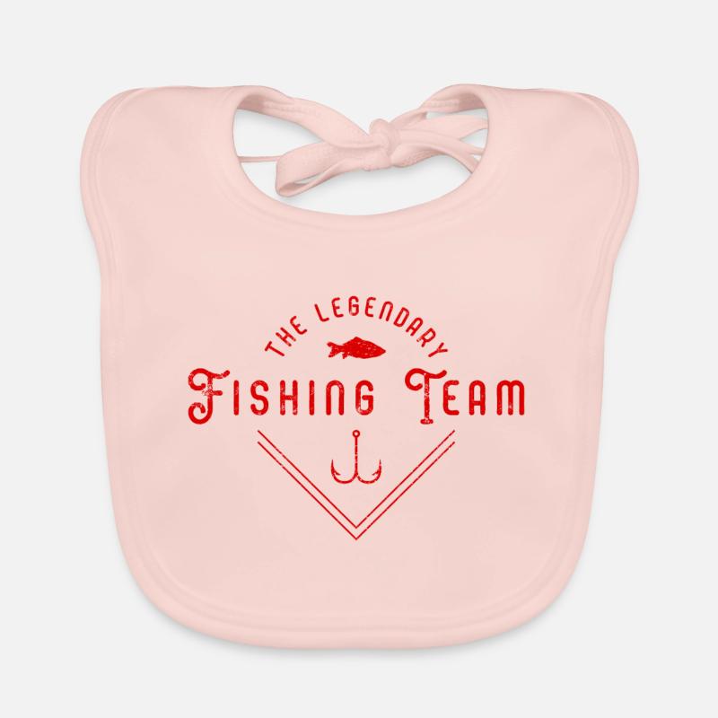 Logo de poisson de l'équipe de pêcheurs de pêche Bavoir bio Bébé