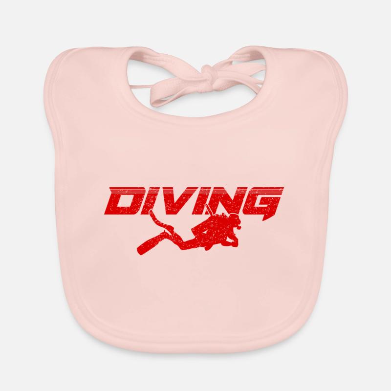 Tauchen Logo Dive Scuba Baby Bio-Lätzchen