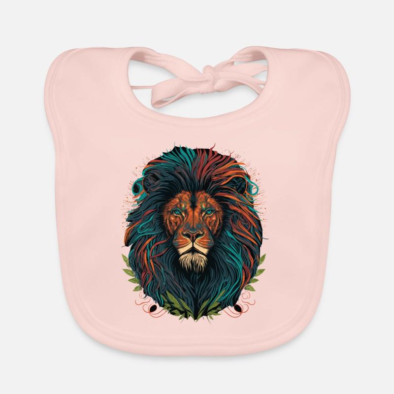 Lion's Mane Organic Baby Bibs